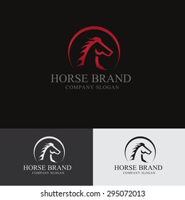 King Horse Vector Logo Template