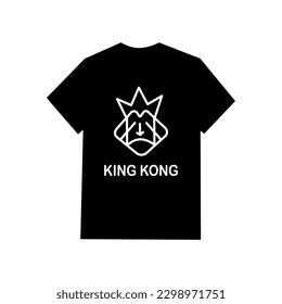 KIng icon design for t-shirt, Vector Illustration. Suitable for clothing printing business. Stylish t-shirt and apparel design. vector