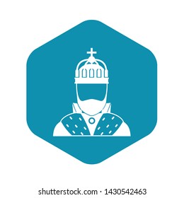 King icon in simple style on a white background vector illustration