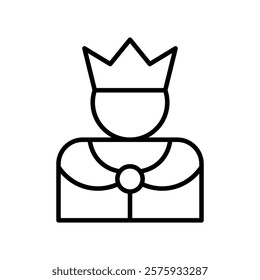 King icon simple vector symbol