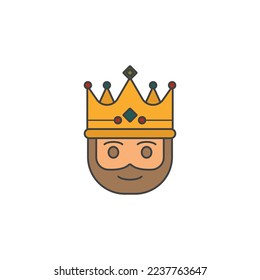 the king icon is suitable for your web, apk or project with a medieval theme
