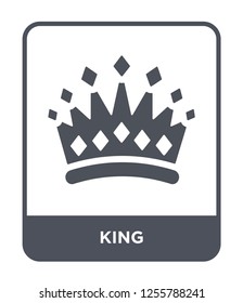 king icon vector on white background, king trendy filled icons from Luxury collection, king simple element illustration