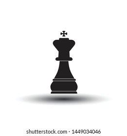 King icon,Chess piece isolated.  Vector illustration design