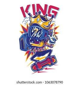 The King Illustration