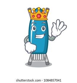 King iron board mascot cartoon