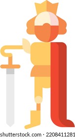 king isolated design element stock illustration. Vector on a white background