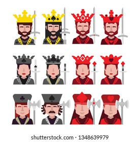 King, Jack, Queen Playing Card Images