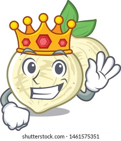 King jicama in the a cartoon shape