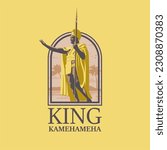 king kamehameha day banner template vector stock
