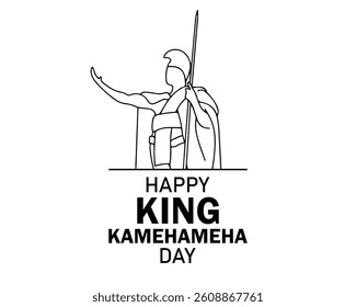 king kamehameha day banner template.	