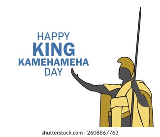 king kamehameha day banner template.	