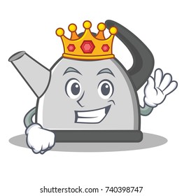 King kettle character cartoon style