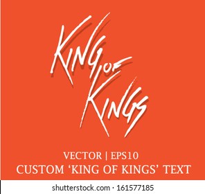 King of Kings custom type for christian Bible church vector | EPS10