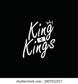 King of Kings, illustration of crown, sticker, rule, king, tshirt print, vector illustration