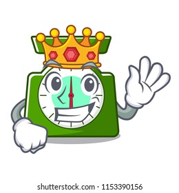 King kitchen scale mascot cartoon