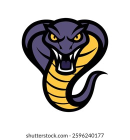 King kobra mascot logo vector.