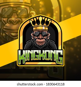 King Kong esport mascot logo design