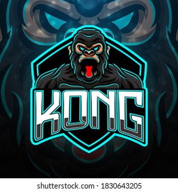 King Kong esport mascot logo design
