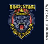 king of kong head illustration