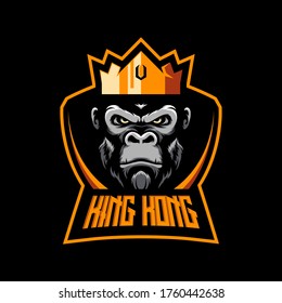 KING KONG MASCOT LOGO VECTOR