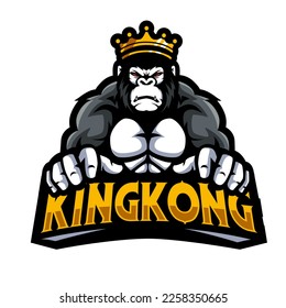 KING KONG MASCOT LOGO VECTOR