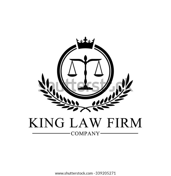 King Law Firm Logo Template Stock Vector Royalty Free 339205271