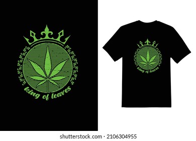 king of leaves vector t shirt design 