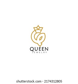 king letter q logo vector