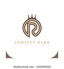 King letter R design logo can be used for any company