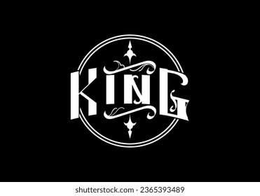 KING lettering custom Christian t shirt design