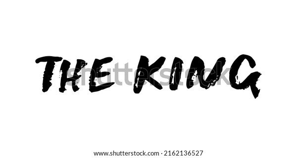 Cita de letras del rey con: vector de stock (libre de regalías ...