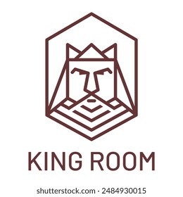 King Line Art logo design