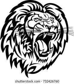 King Lion attack tattoo