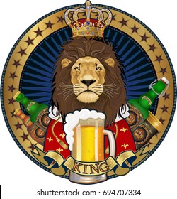 King Lion and beer