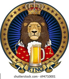 King Lion and beer