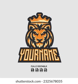 King Lion Esport Logo Design