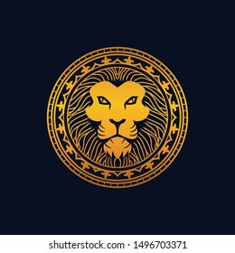 Golden Lion Logo Images Stock Photos Vectors Shutterstock