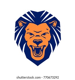 King Lion Logo Lion Logo Stock Vector (Royalty Free) 770673292 ...