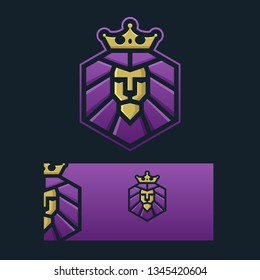 king lion logo design