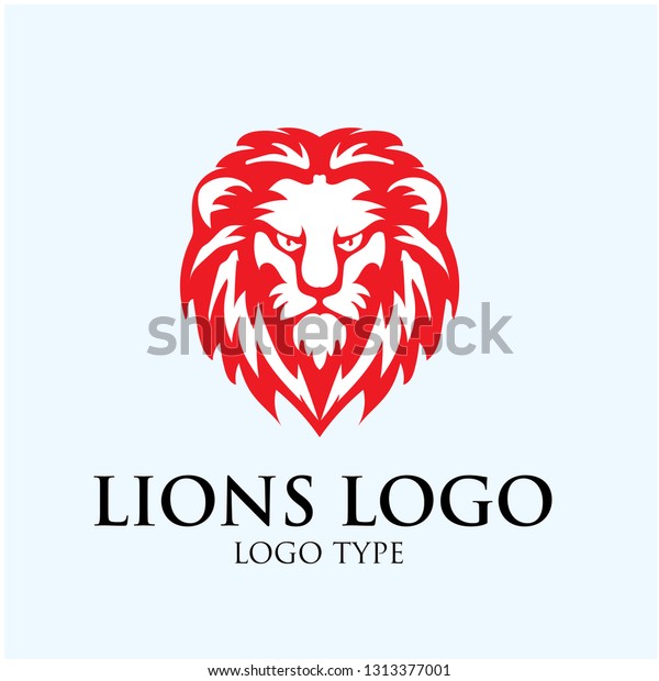 King Lion Logo Designs Stock Vector Royalty Free 1313377001