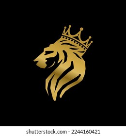 king lion logo luxury . great for company logos or e-sport.