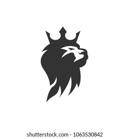 king lion logo template