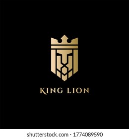 König Löwe Logo. Vektorgrafik.