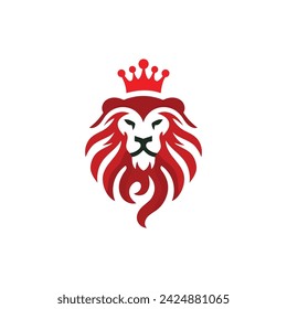 king lion logo vector template Illustration Design