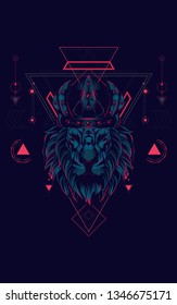 King of Lion sacred geometry