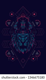King of Lion sacred geometry