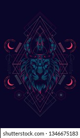 King of Lion sacred geometry