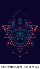 King of Lion sacred geometry