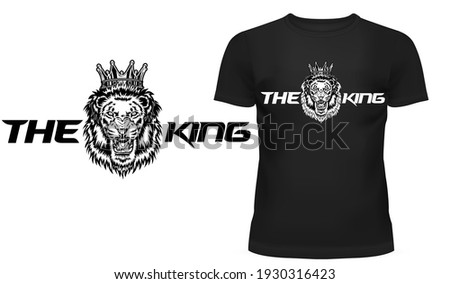 The King Lion Vector T-Shirt 
