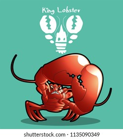 King Lobster and icon logo.